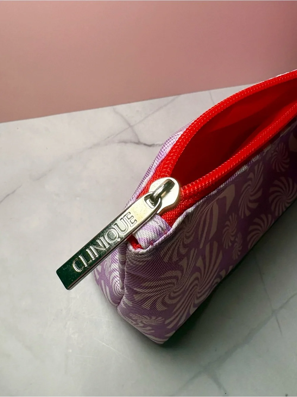 🪩 Lilac Swirl Cosmetic Pouch, Iron-On Bow Patches & Disco Ball Earrings